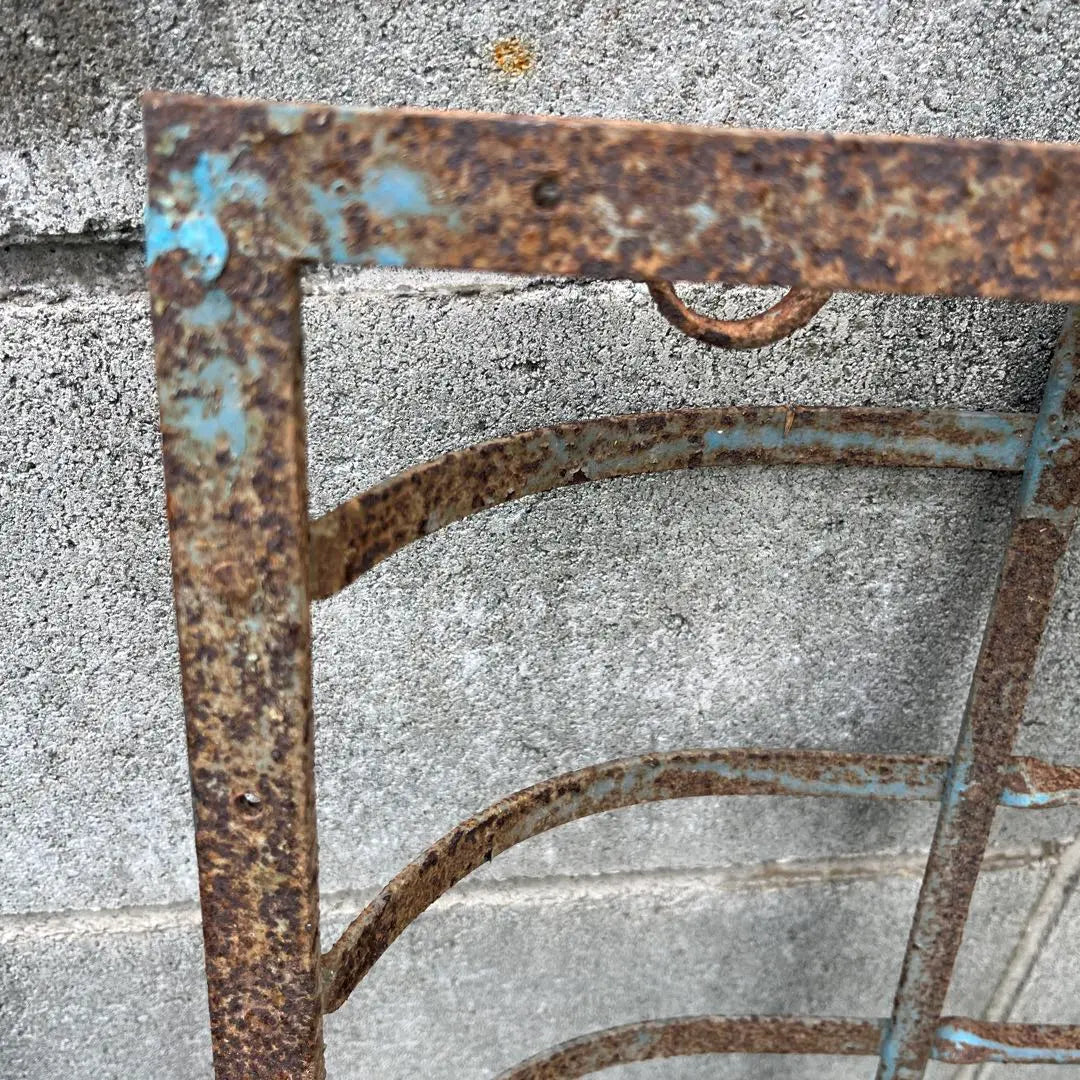 Vintage iron fence