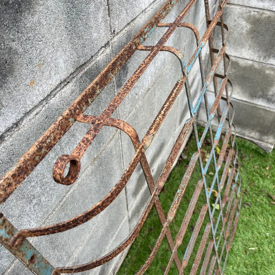 Vintage iron fence