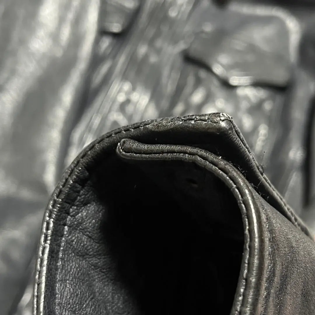 BLACK by VANQUISH Vegetable Gote Leather Shirt BVJ009 | Black by VANQUISH ベジタブルゴートレザーシャツ bvj009