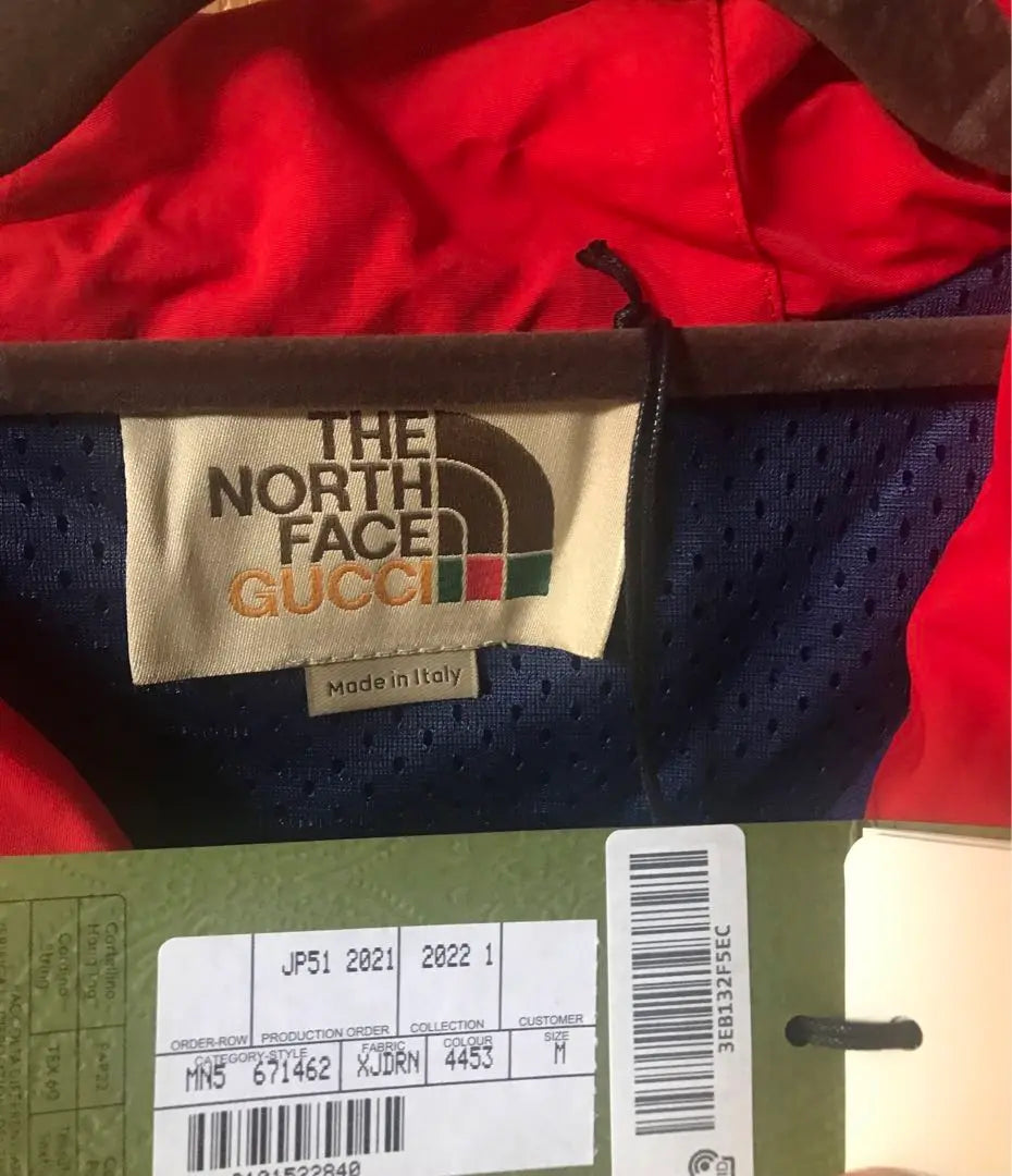 Nueva chaqueta con cremallera y capucha GUCCI North Face, súper rara, talla M