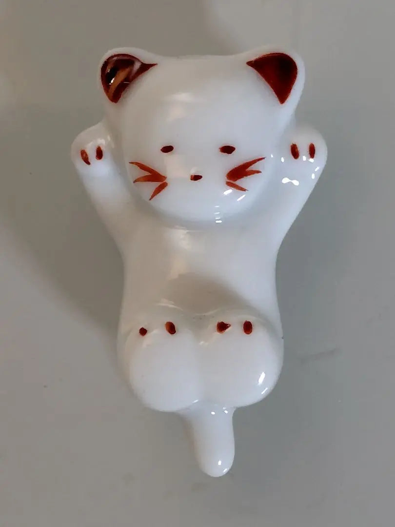 ❀Unused item, Chibi Cat, Chopstick Rest, 5 pieces, Cat, Chopstick Rest, Pump, Interior, Ceramic