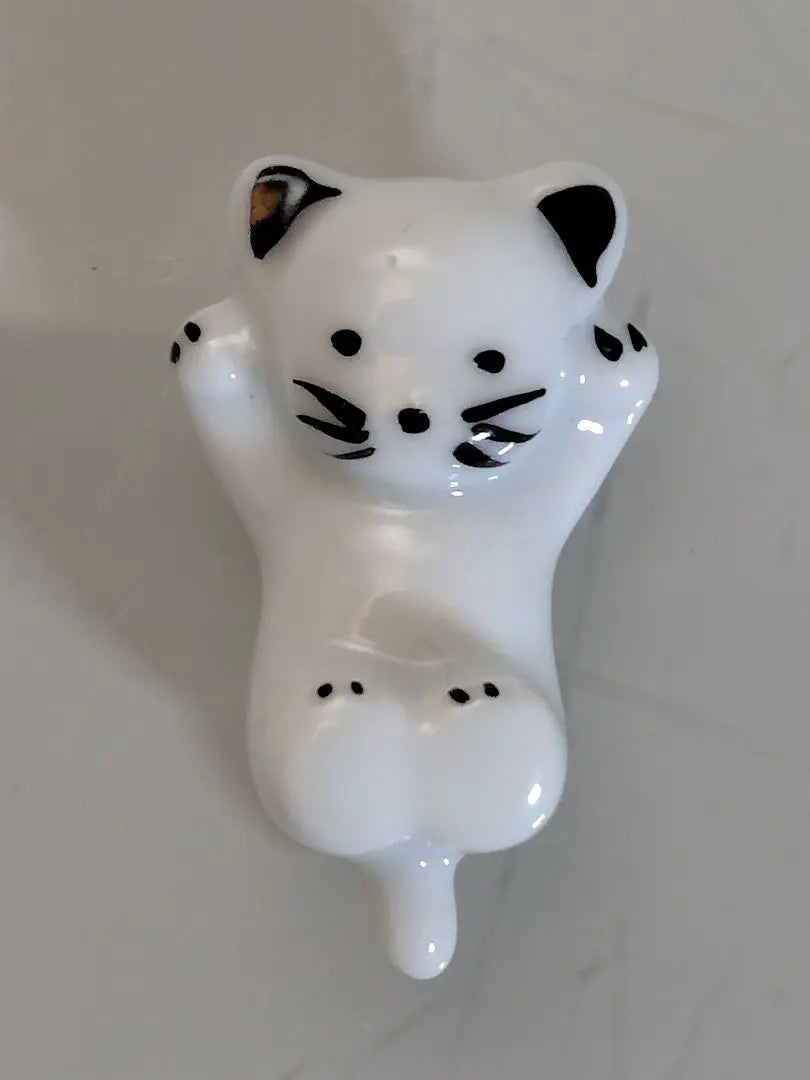 ❀Unused item, Chibi Cat, Chopstick Rest, 5 pieces, Cat, Chopstick Rest, Pump, Interior, Ceramic