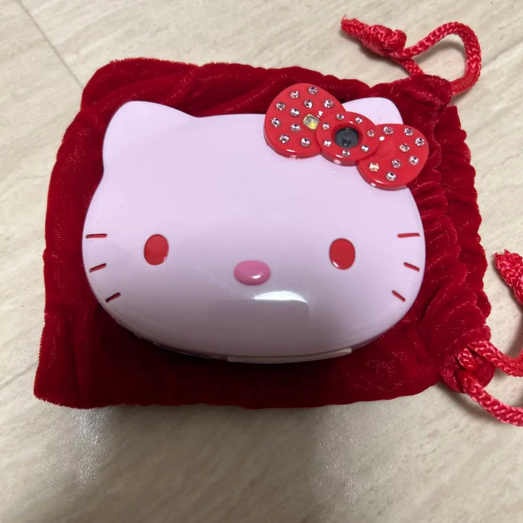 Rare! [Junk] Hello Kitty face-type digital camera Sanrio limited edition