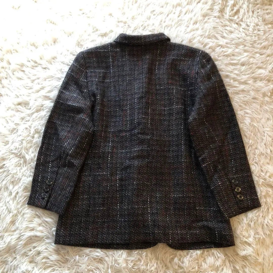 Productos hermosos ✨ Lelian [13+] Chaqueta sastre de tweed con doble botón Talla grande | 美品✨レリアン【13+】ツイードテーラードジャケット ダブルボタン 大きいサイズ