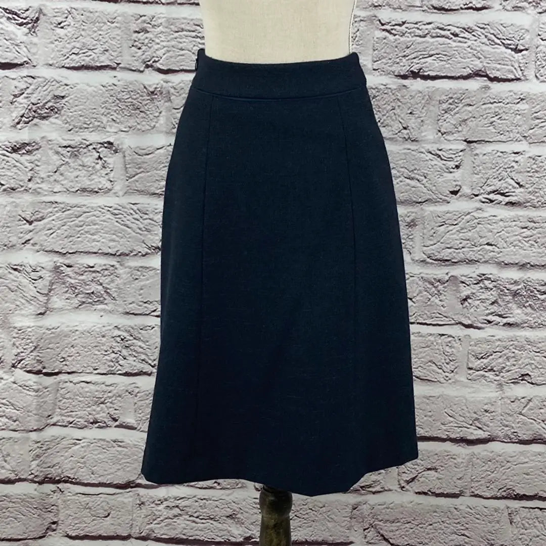 ☆5727P☆ index Knee-length skirt Dark navy