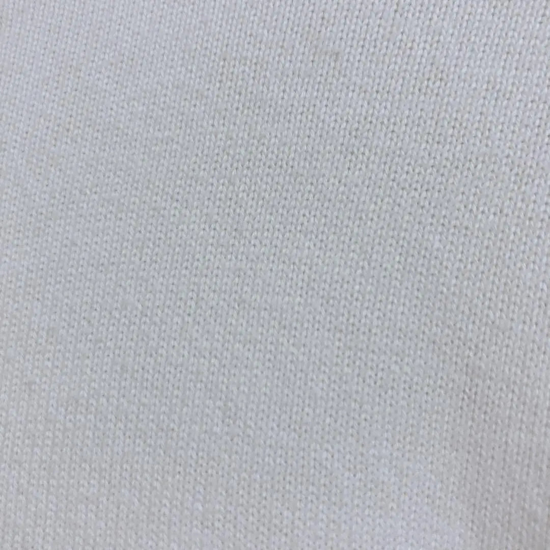 [Salvatore Ferragamo] Short-sleeved knit Gancini Metal fittings White Crew neck