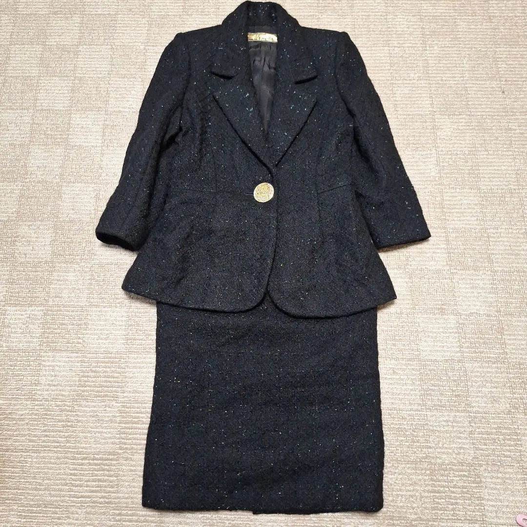 ♪Madam yamaoka Glitter black skirt suit