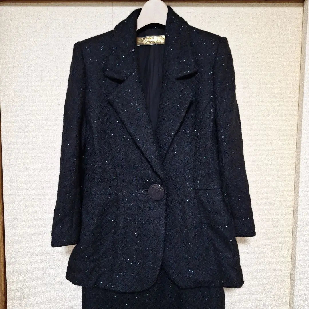 ♪Madam yamaoka Glitter black skirt suit