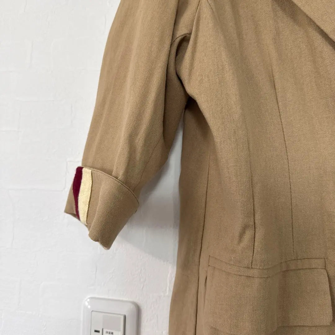 Good condition CHILLEanap beige tailored jacket jacket brown