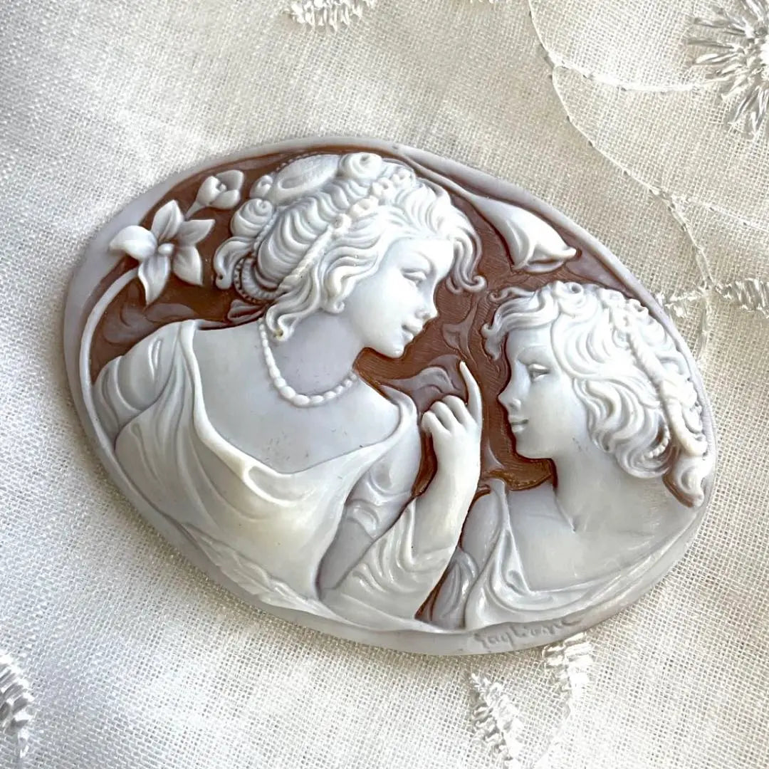 ◆Cameo de concha Venus Ruth Escultura de arte vintage Obra de arte antigua