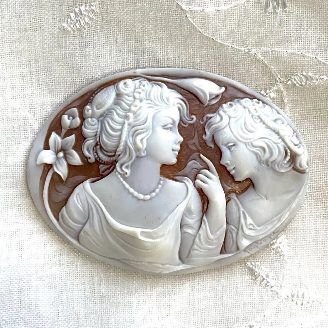 ◆Cameo de concha Venus Ruth Escultura de arte vintage Obra de arte antigua