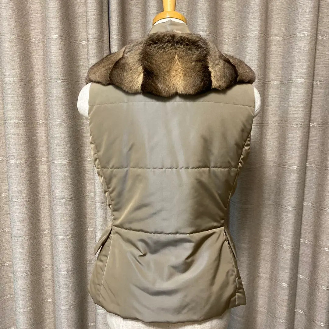 Foxy double zipper vest with fur