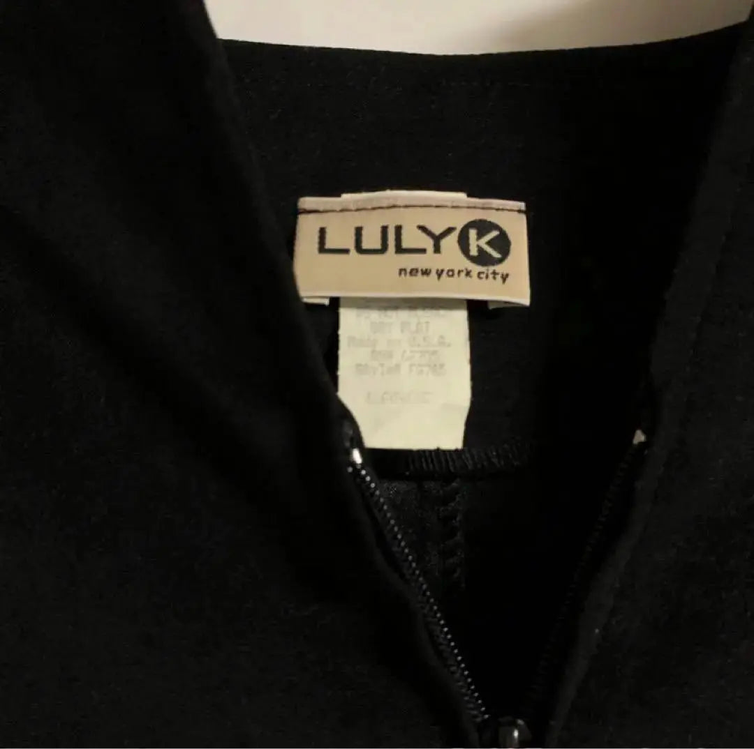 LULY K️ L size ladies blouson outerwear black plain