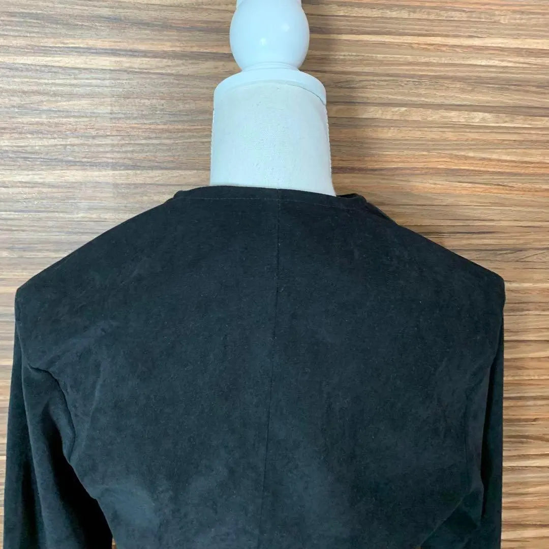 LULY K️ L size ladies blouson outerwear black plain