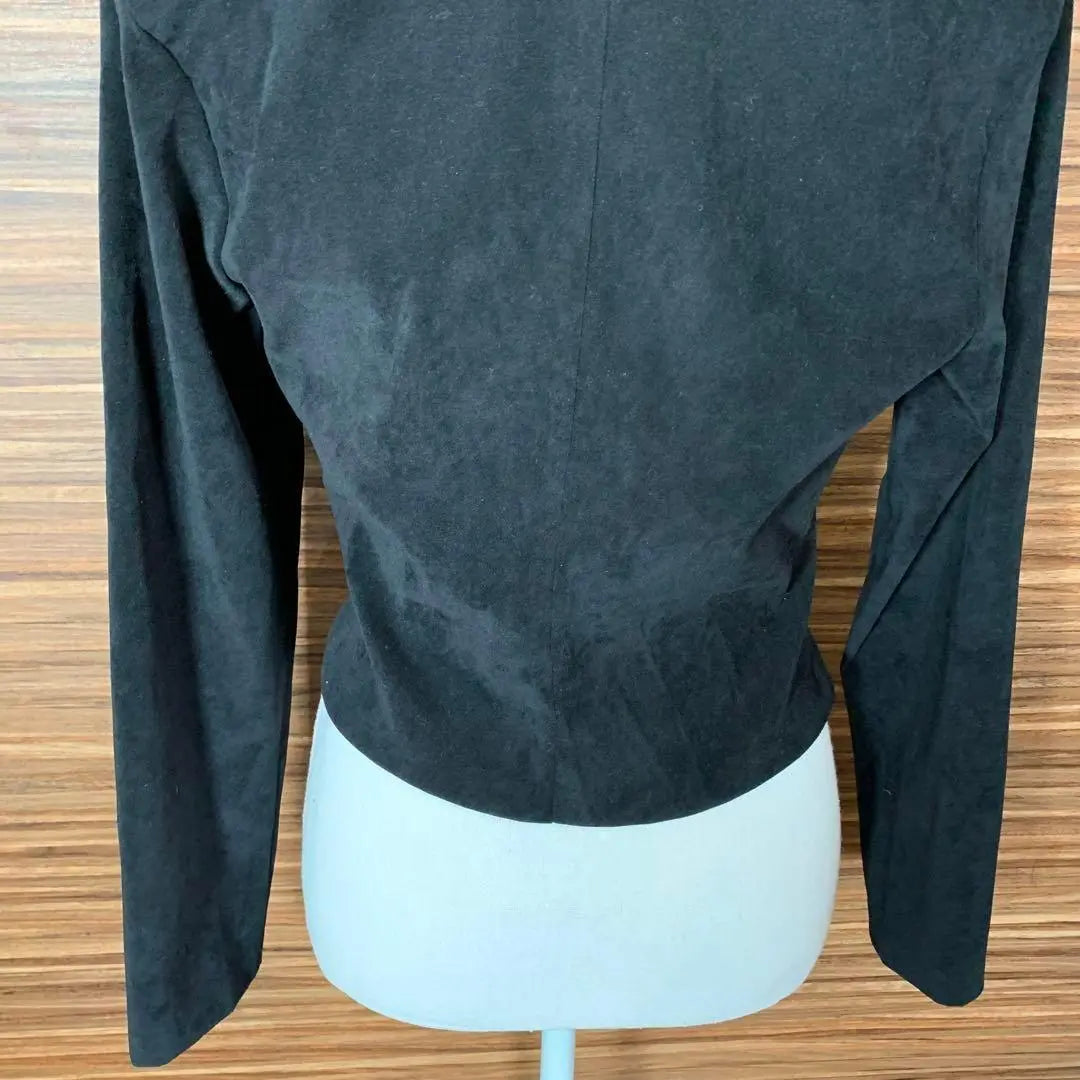 LULY K️ L size ladies blouson outerwear black plain