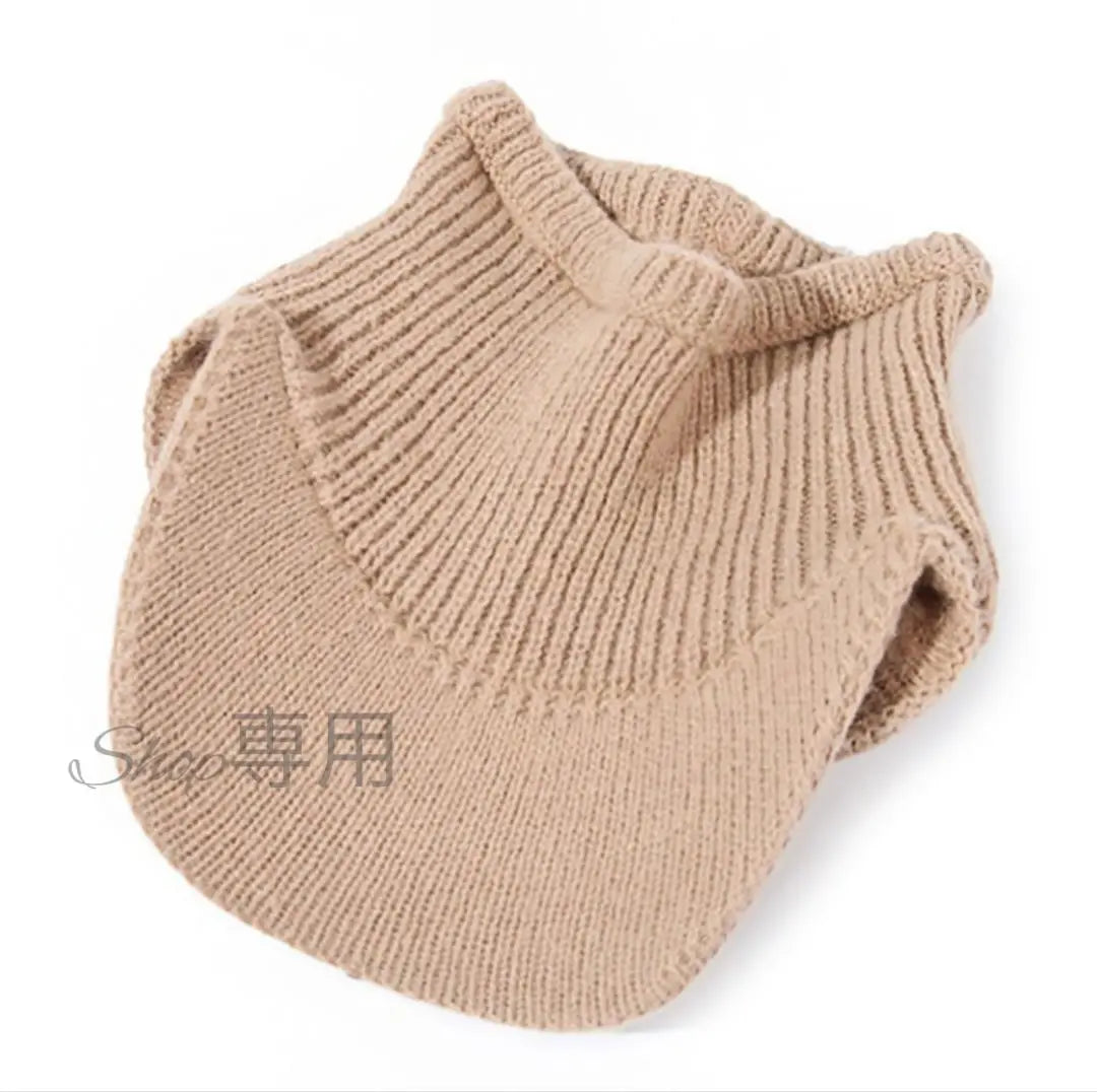 [New] White sun visor knit hat golf sports cold protection ear cover warm