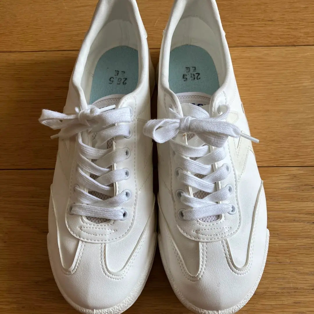 [Used item] JAGUAR MoonStar white sneakers 26.5cm