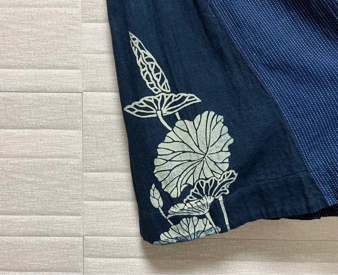 Ostia Japan Clothing Vestido Azul Marino Bordado | オスティアジャパン 衣 ワンピース ネイビー 刺繍