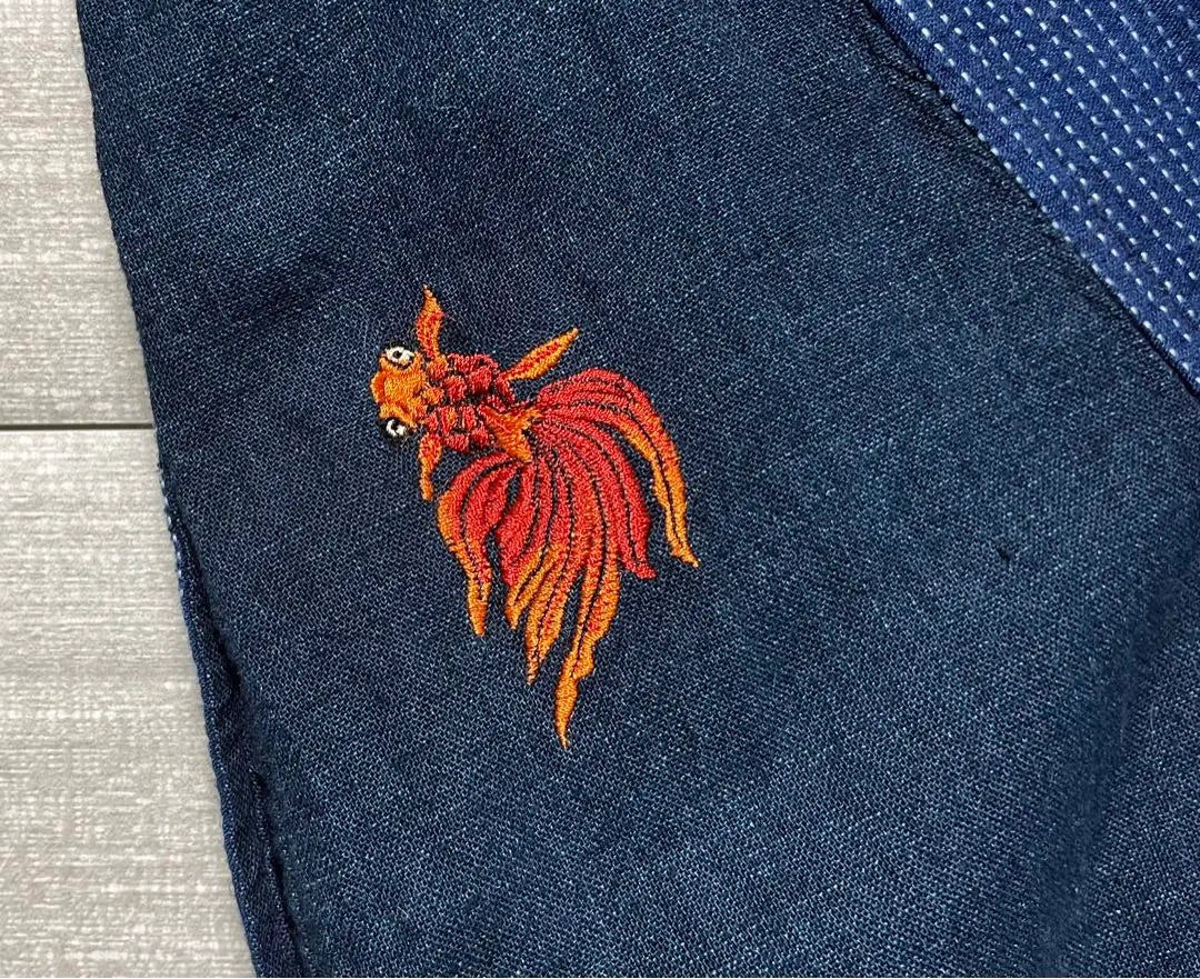 Ostia Japan Clothing Dress Navy Embroidery | オスティアジャパン 衣 ワンピース ネイビー 刺繍