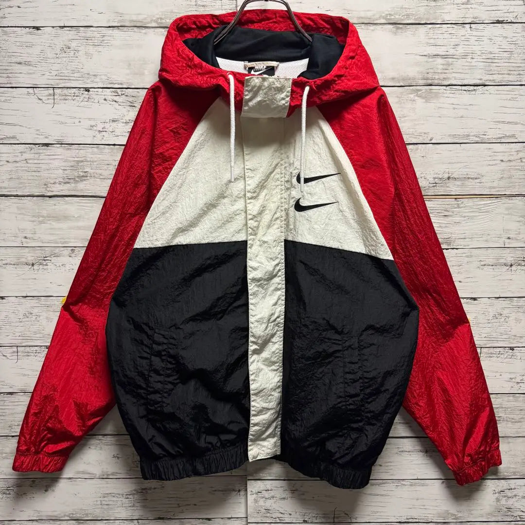 354 [Weared by Hirano Sho] Nike Swoosh Logo Embroidered Hard to Obtain Nylon Jacket