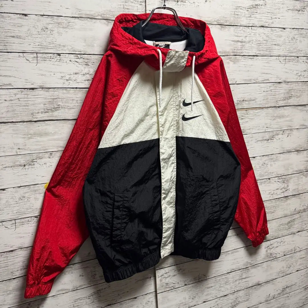 354 [Weared by Hirano Sho] Nike Swoosh Logo Embroidered Hard to Obtain Nylon Jacket