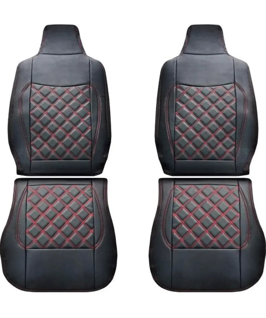 Every Ban DA17V Diamond Cut Leather Seat Cover Headrest Integrated