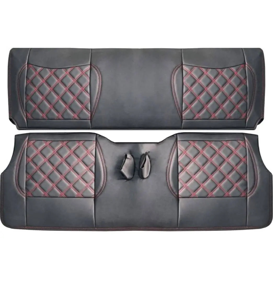 Every Ban DA17V Diamond Cut Leather Seat Cover Headrest Integrated