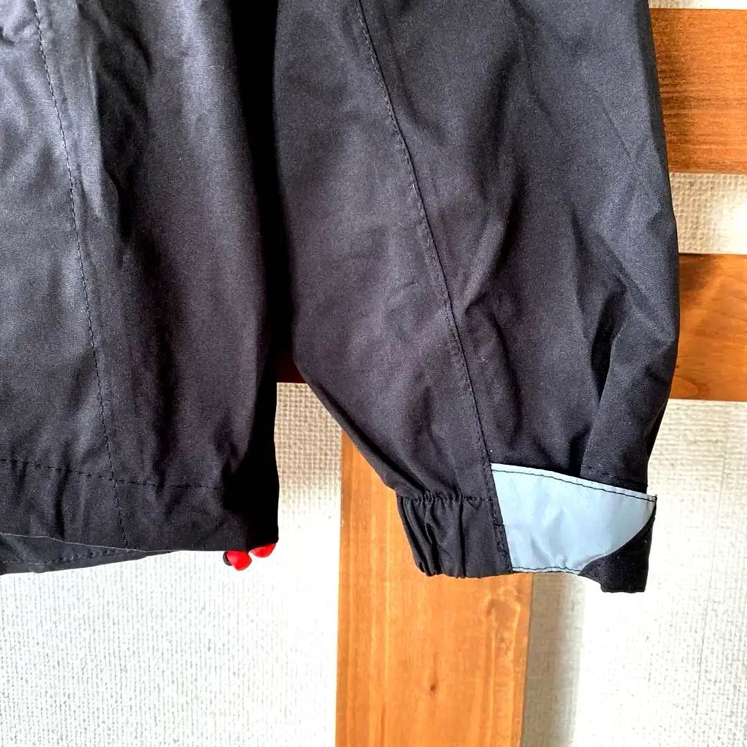 Repner, rainwear, waterproof jacket, hooded, outdoor, black, beautiful condition★