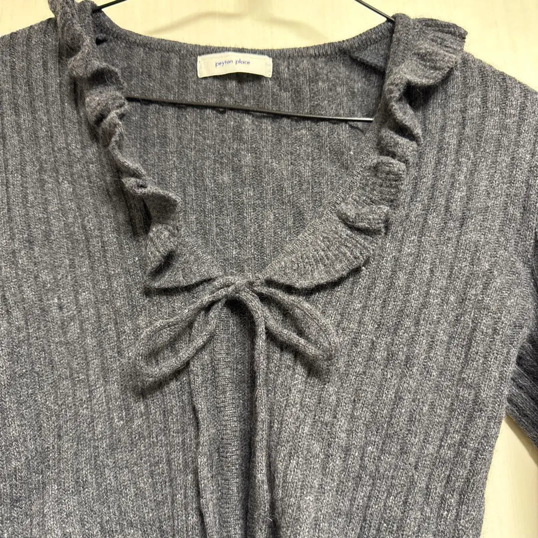 Payton Place Wool Bolero Cardigan Gray Size 9