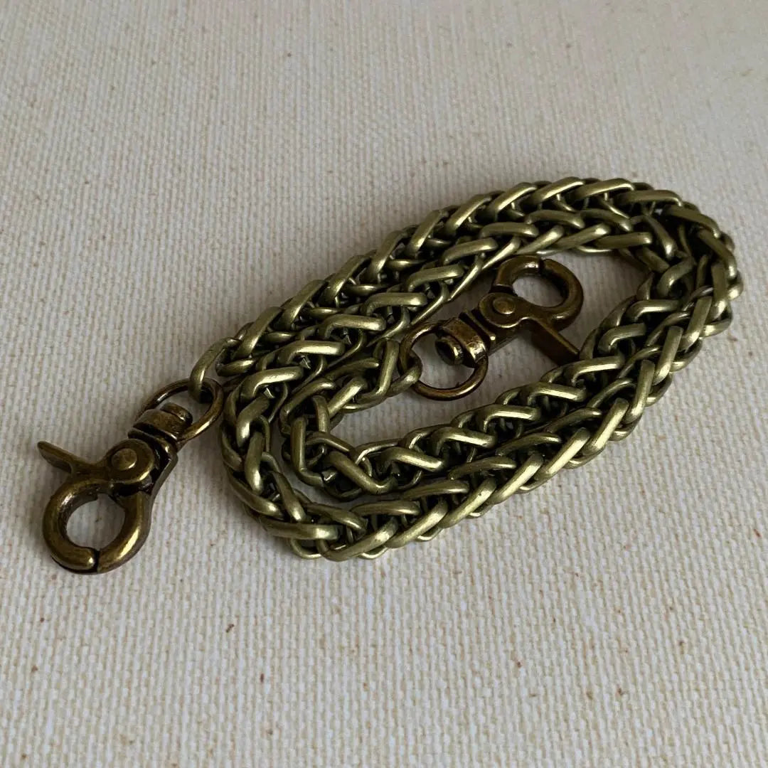 005 ★ Wallet chain 40cm antique gold vintage style