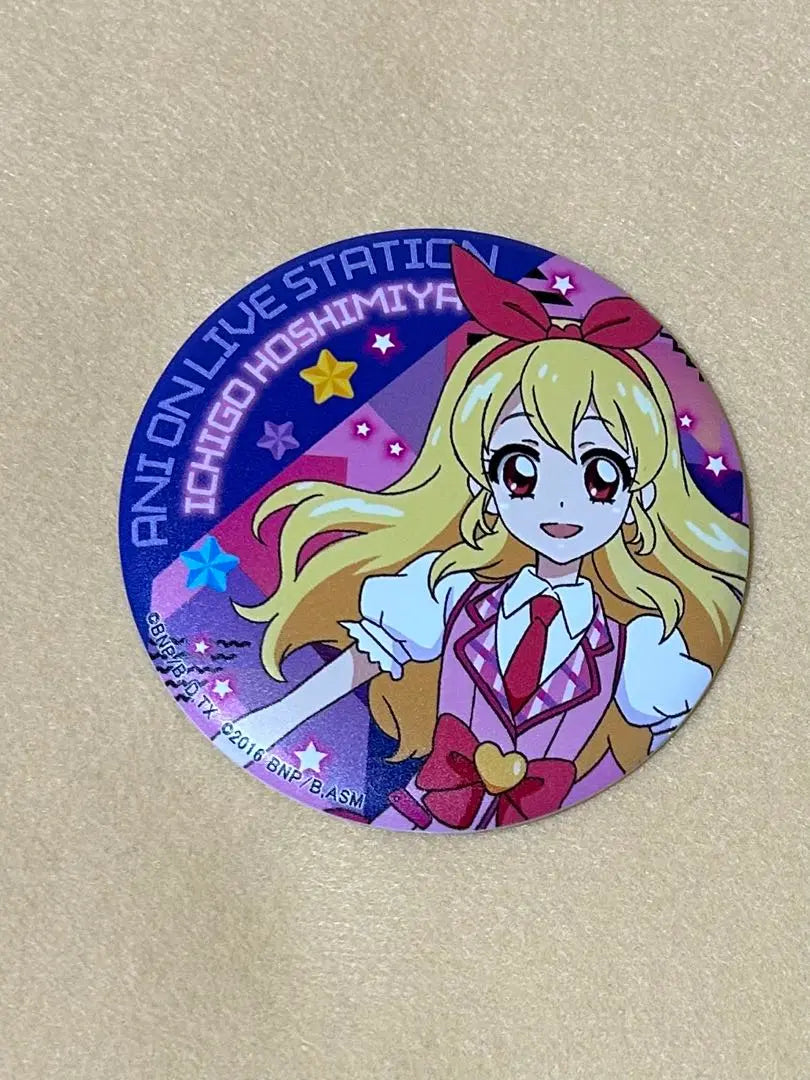 [164] Aikatsu Anime on Mag Badge Hoshimiya Ichigo