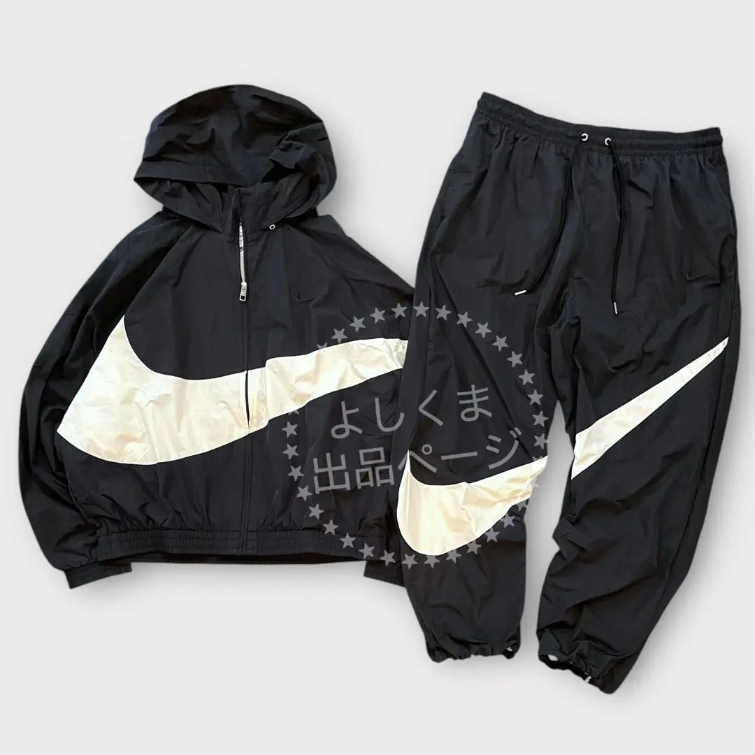 Nike Big Swoosh Setup Chaqueta de nailon negra para hombre 2XL | Tamaño: 2XL. Tamaño: 2XL. Tamaño: 2XL.