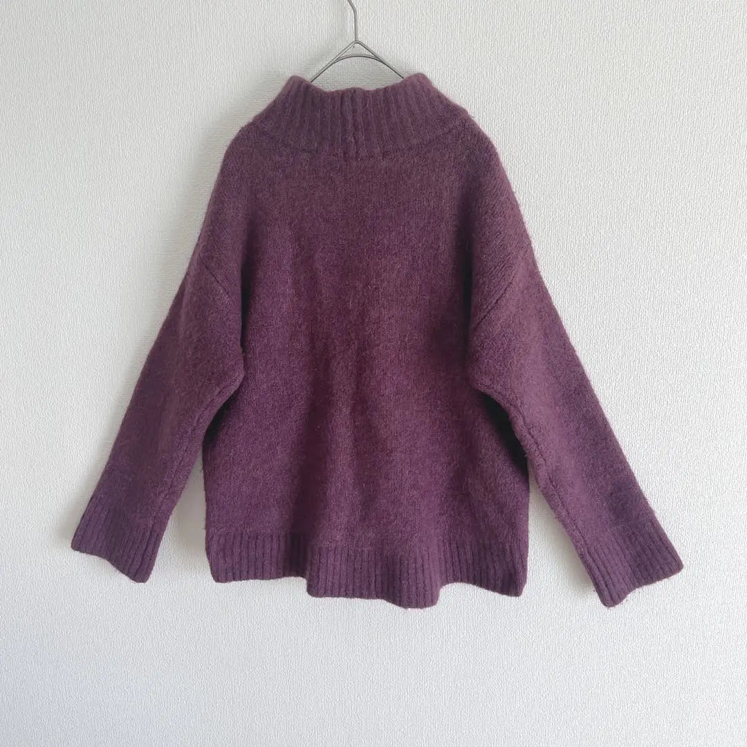 [GLOBAL WORK] Mock neck knit alpa car blend natural material | 【GLOBAL WORK】　モックネック　ニット　アルパカブレンド　天然素材