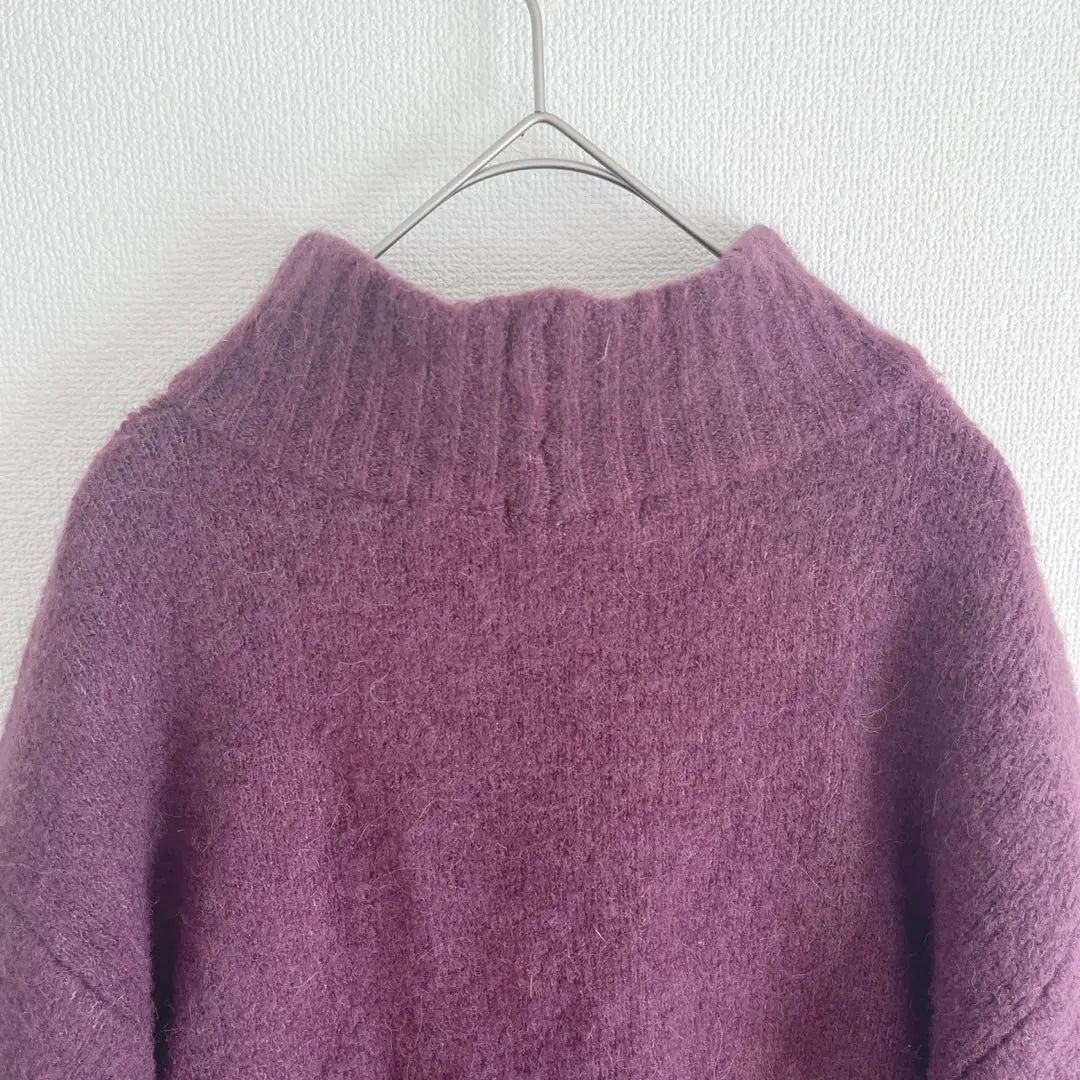 [GLOBAL WORK] Mock neck knit alpa car blend natural material | 【GLOBAL WORK】　モックネック　ニット　アルパカブレンド　天然素材