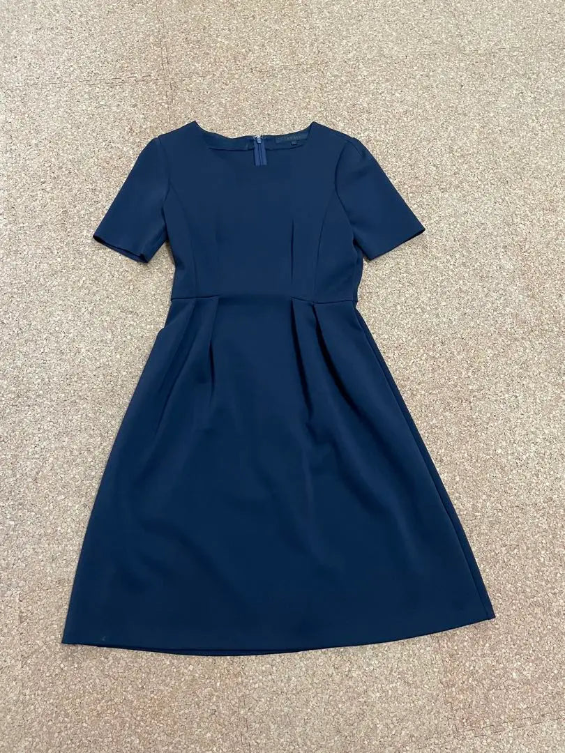 Unused ANAYI short sleeve dress navy 38 | 未使用ANAYI半袖ワンピース紺38