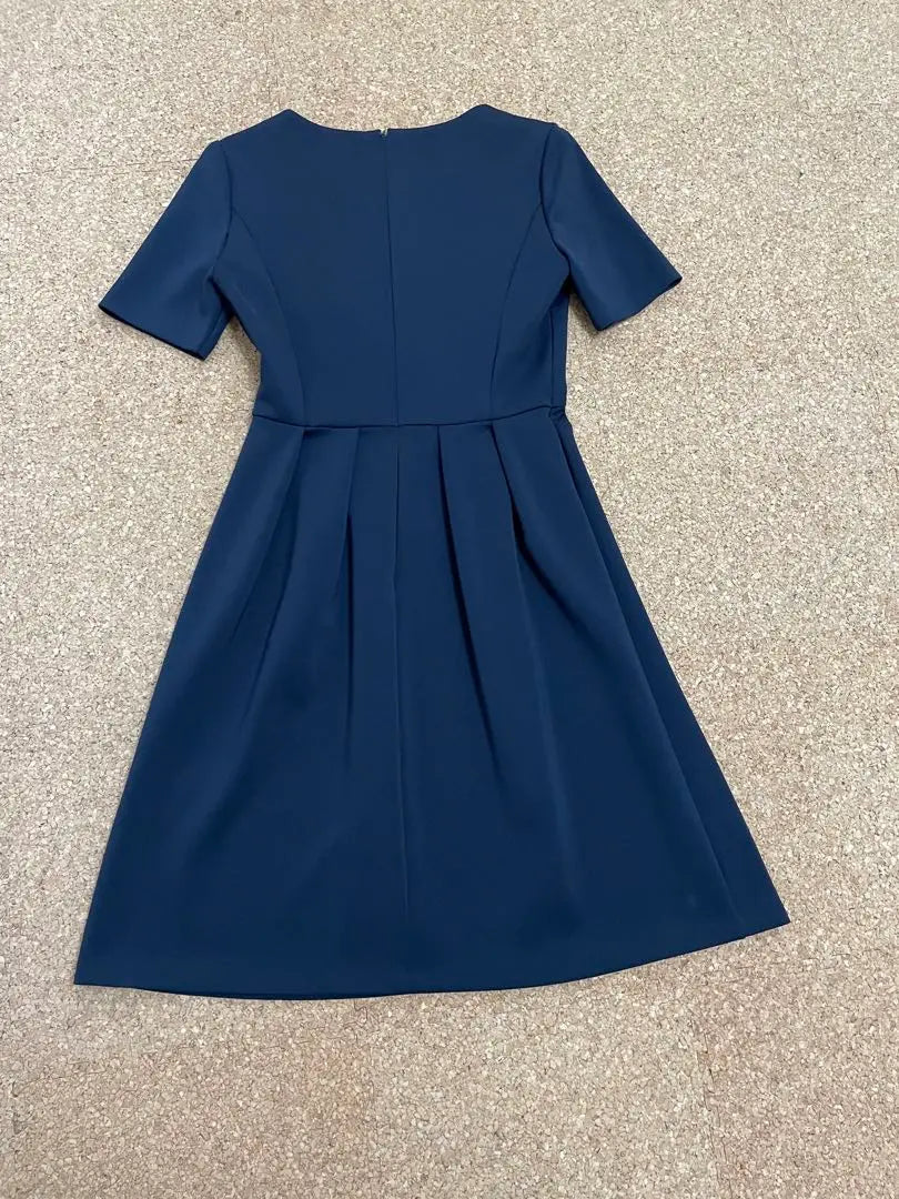 Vestido manga corta ANAYI azul marino 38 sin usar | 未使用ANAYI半袖ワンピース紺38