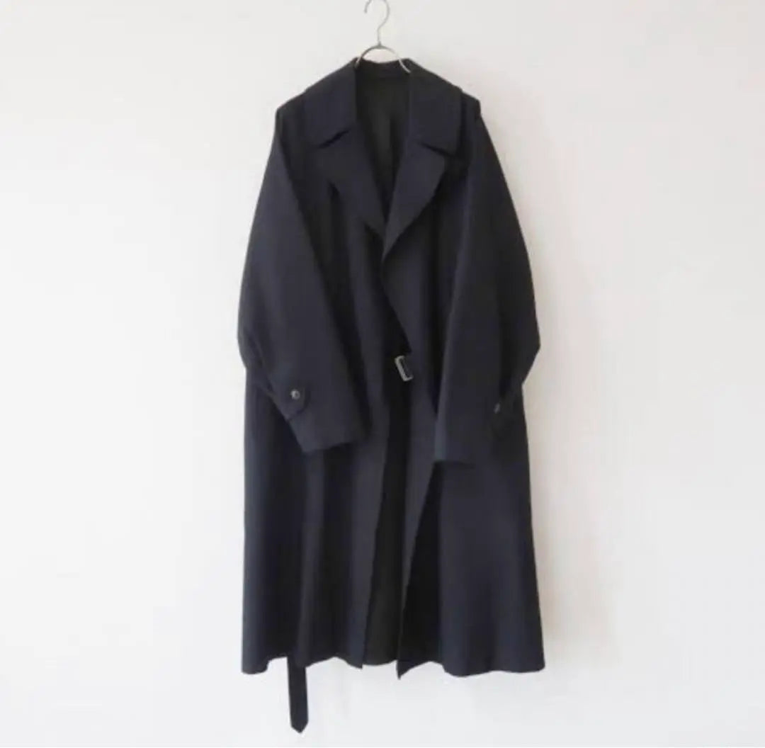 Comoli 2018AW Wool Surge Tie Rocken Coat Size 2