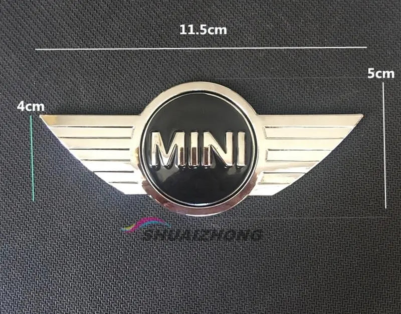 Mini Cooper Emblem Black x Black Set of 2