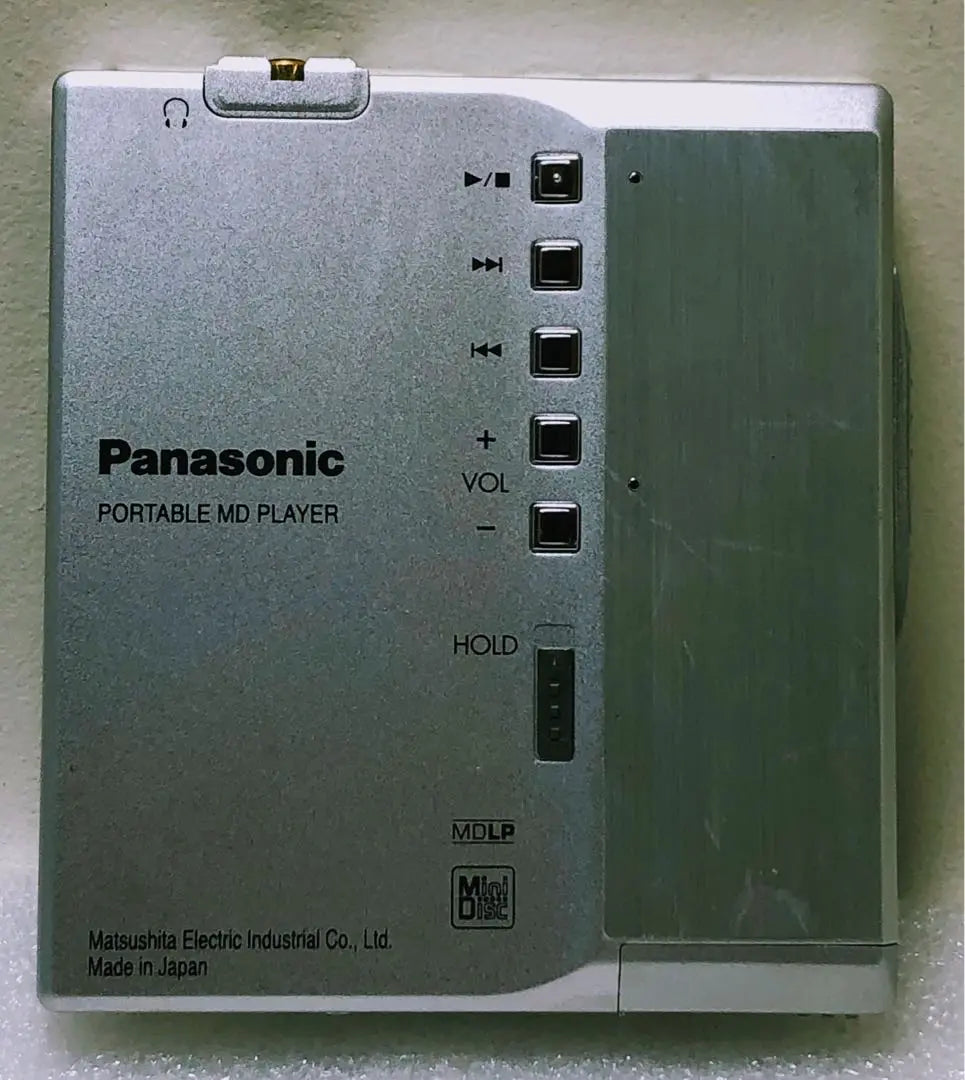 Panasonic☆Reproductor de MD portátil SJ-MJ95 (funcionamiento confirmado)