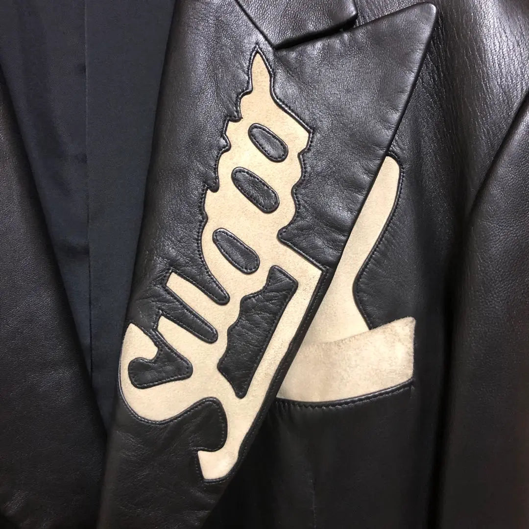 [Super beautiful condition] Yohji Yamamoto Pool Homme 03 AW Pimp leather jacket