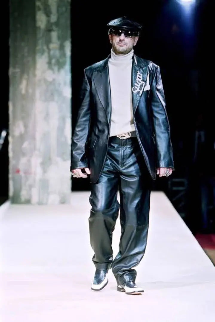 [Excelente estado] Chaqueta de cuero Yohji Yamamoto Pool Homme 03 AW Pimp