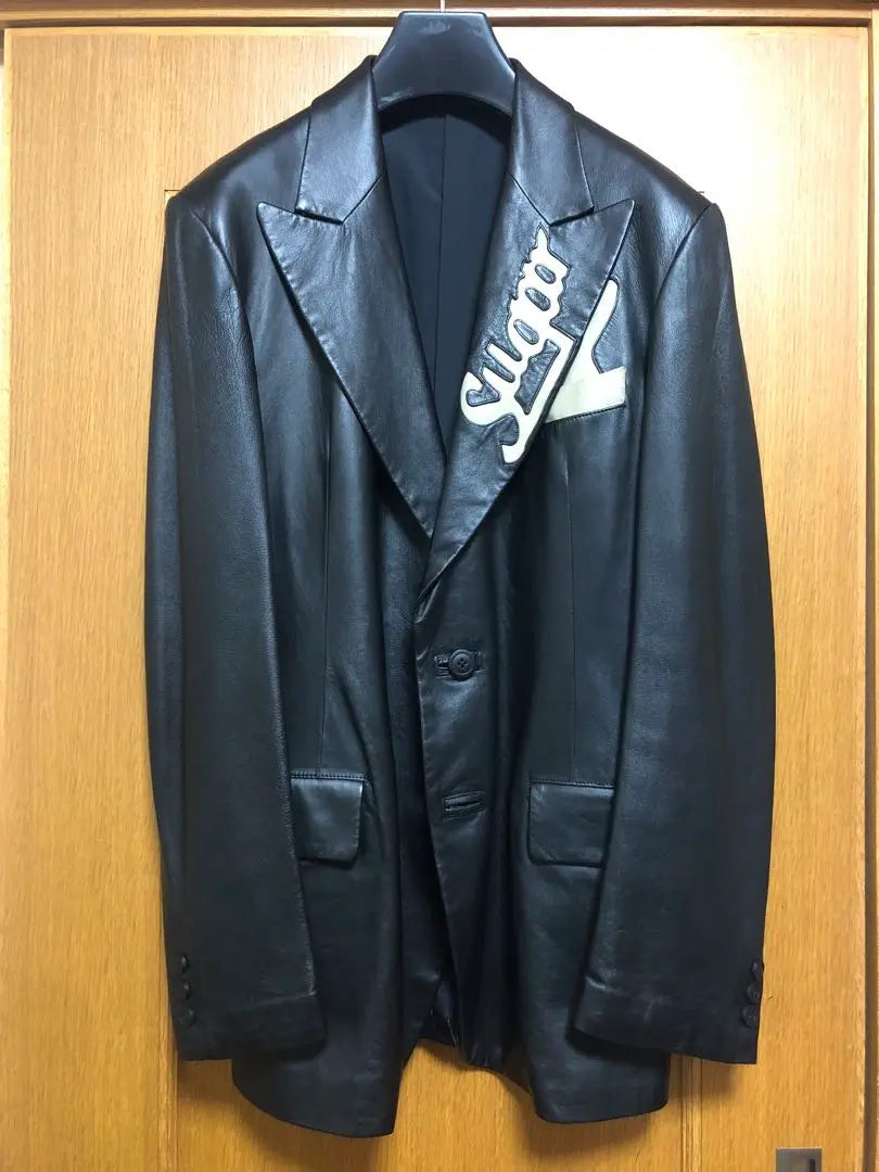 [Super beautiful condition] Yohji Yamamoto Pool Homme 03 AW Pimp leather jacket