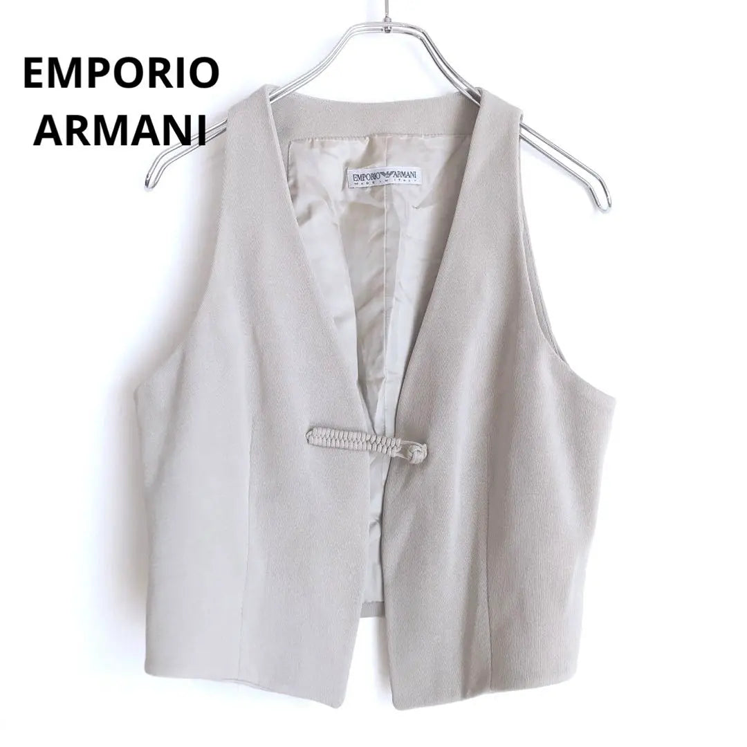 Chaleco Emporio Armani Formal Capas Sencillo Hecho en Italia