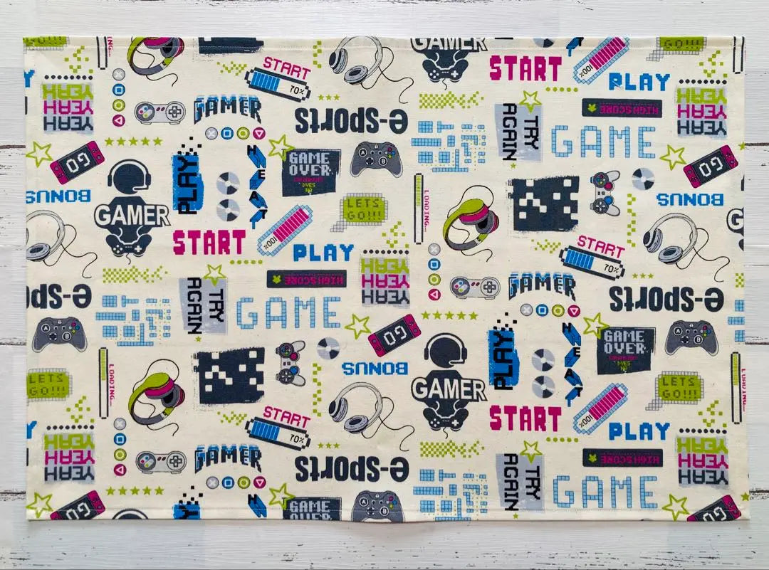 770★Game 40x60 Placemat Lunch Bag Set/Elementary School Handmade Boy