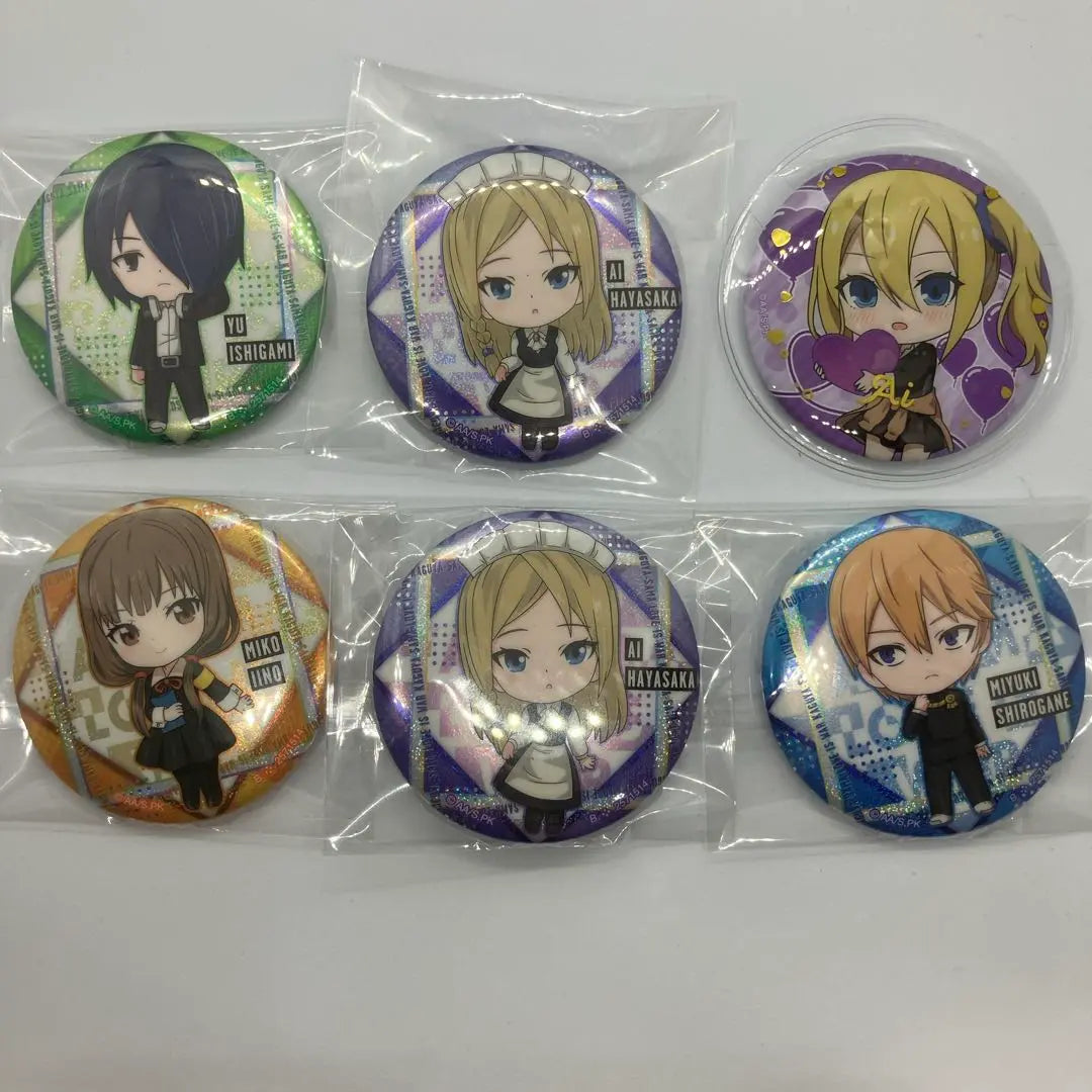 《Follow discounted item》 Kaguya -sama wants to tell you a set of 6 can badges