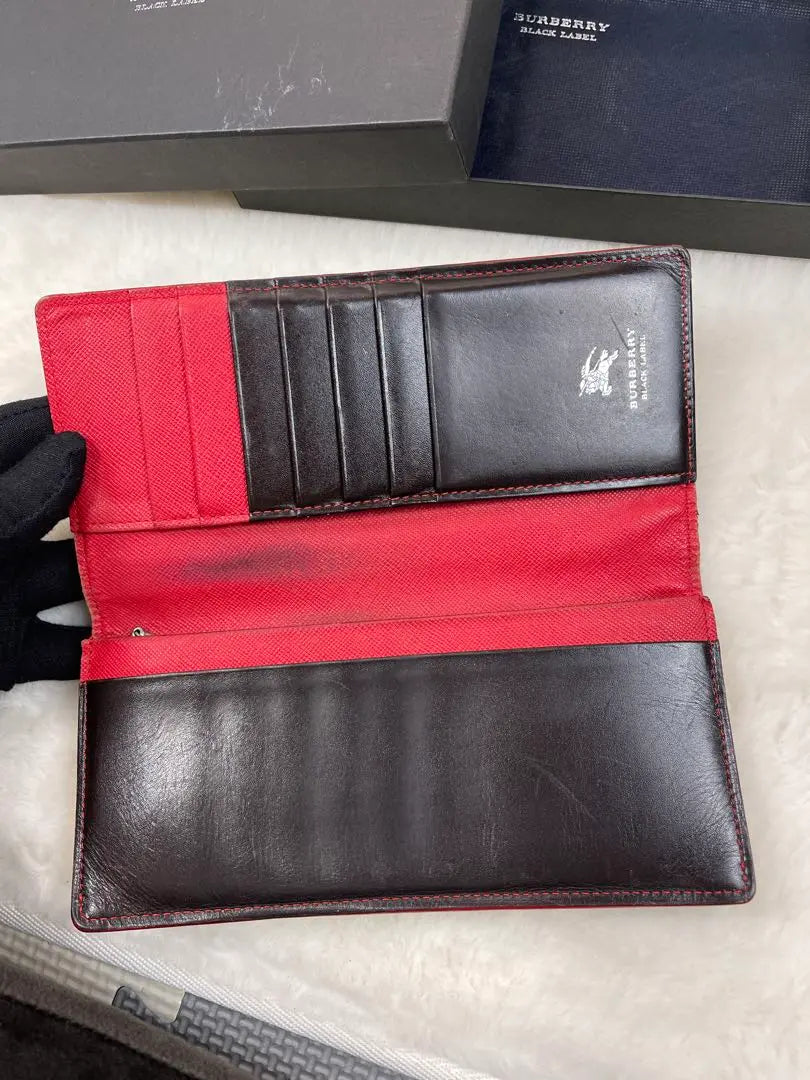 [Sign of use] BURBERRY long wallet with box | 【使用感あり】BURBERRY バーバリー　長財布　箱付き