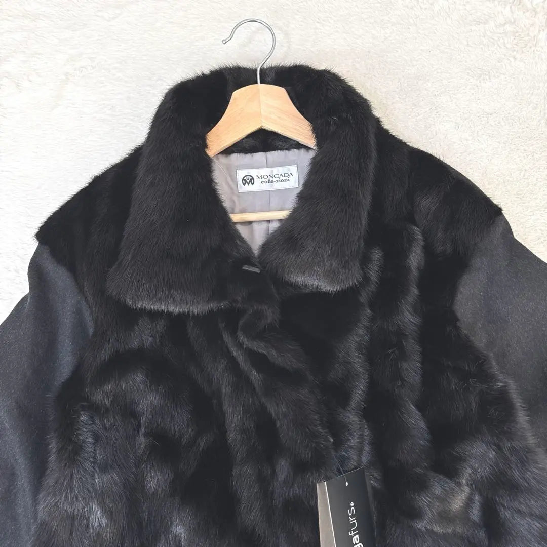 [Unused] sagafurs SAGA mink fur coat cashmere angora blend