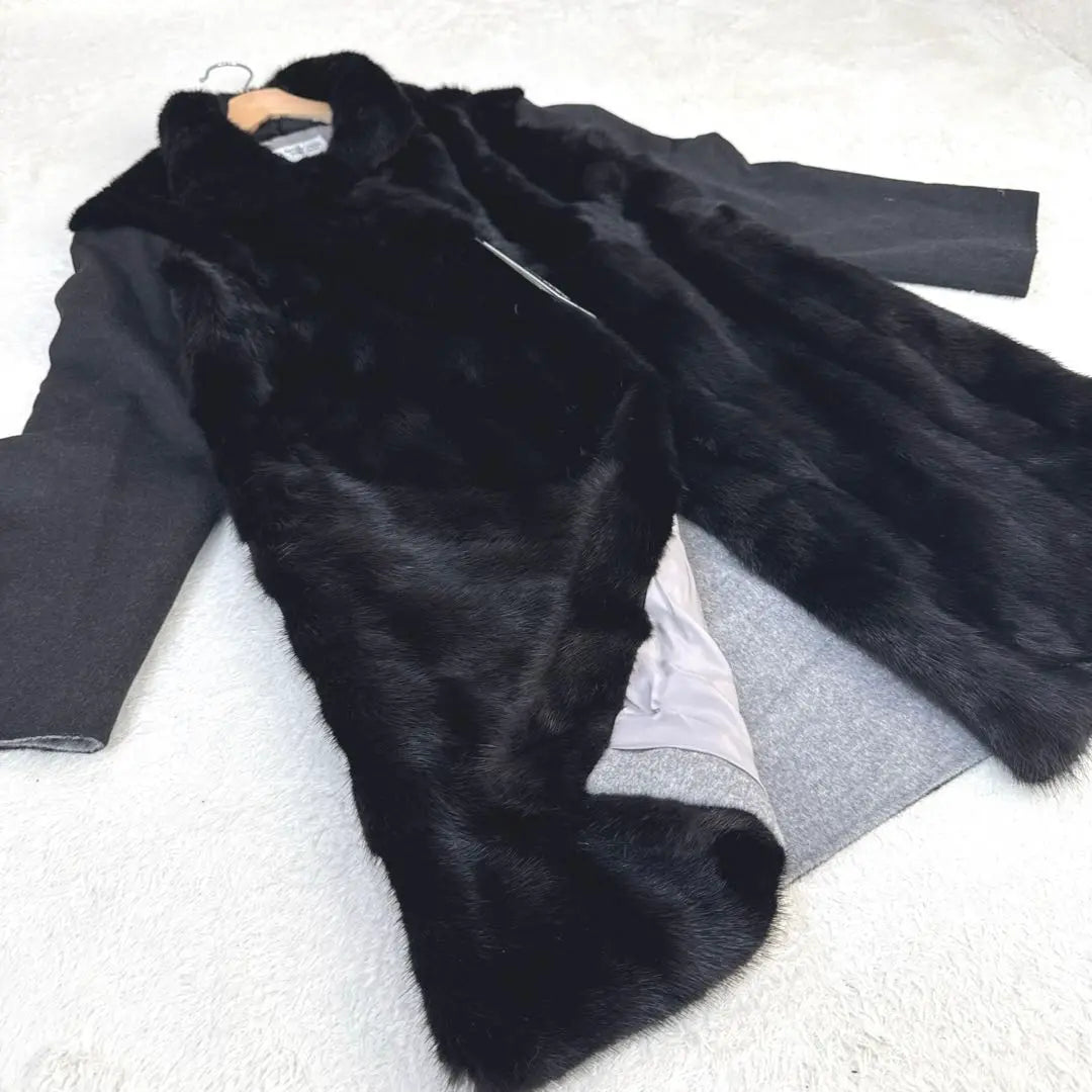 [Unused] sagafurs SAGA mink fur coat cashmere angora blend