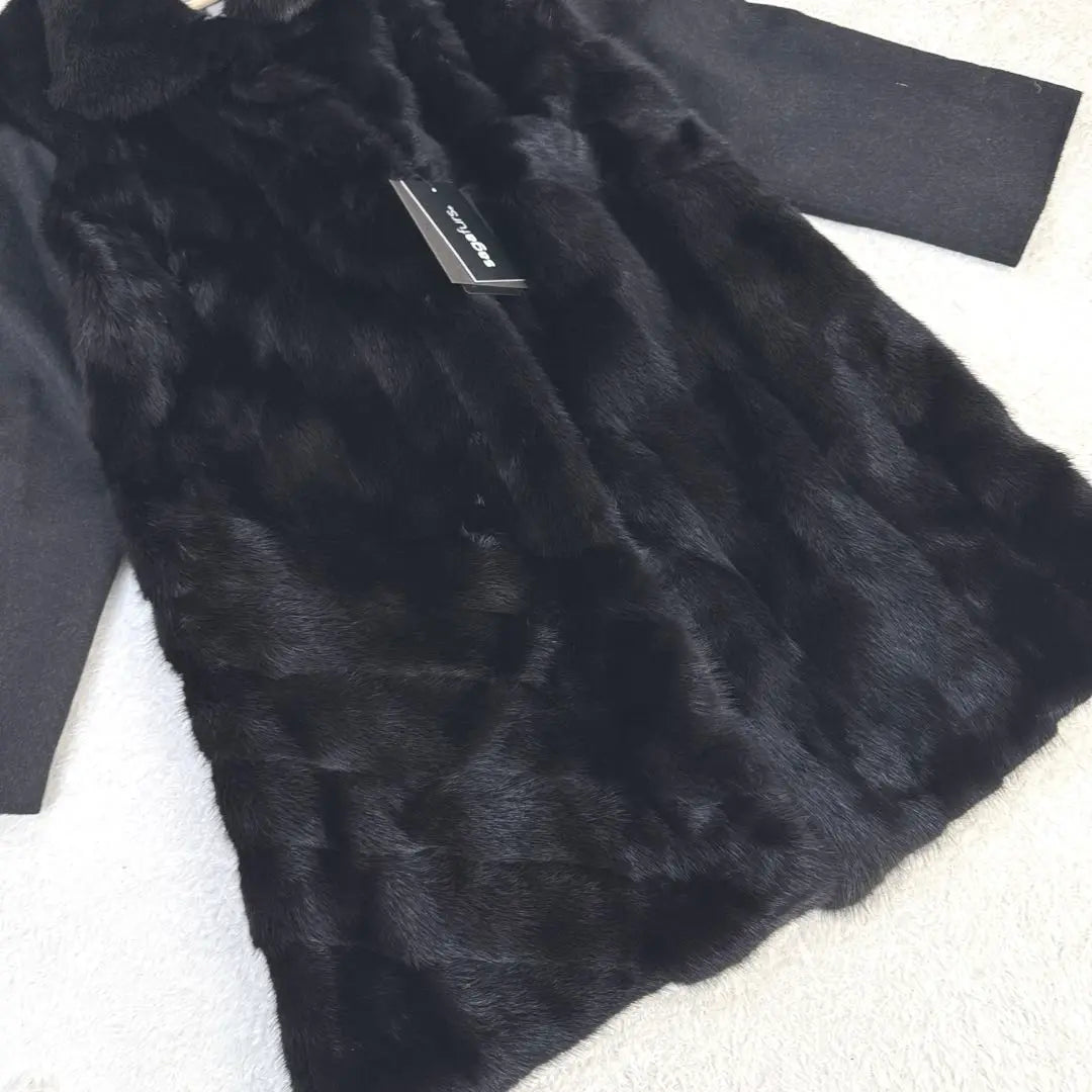 [Unused] sagafurs SAGA mink fur coat cashmere angora blend