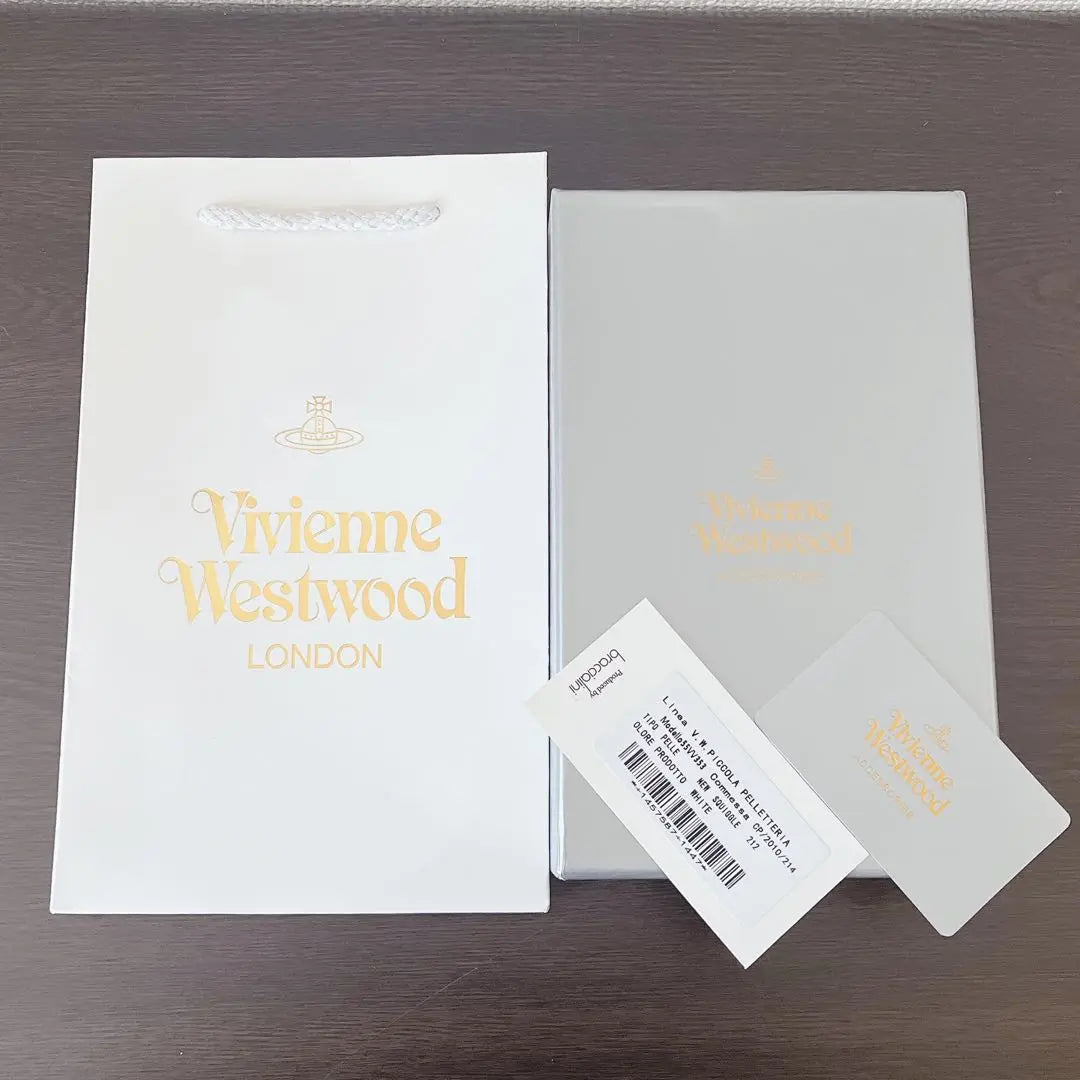 Brand new, unused, Vivienne's long wallet, white, 55VV353, men's, women's